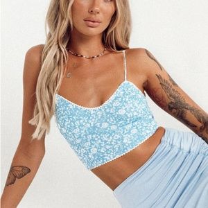 Princess Polly Debbie Blue Top